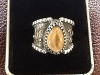 elk ivory sterling silver ring