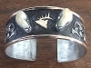 elk ivory sterling silver bracelet