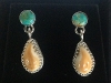 elk ivory sterling silver earrings
